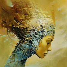 Схема вышивки «Нефертити»