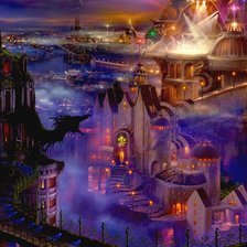 Схема вышивки «фантастический мир»