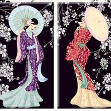 Схема вышивки «диптих»