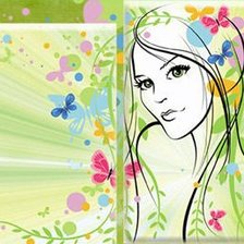 Схема вышивки «диптих»