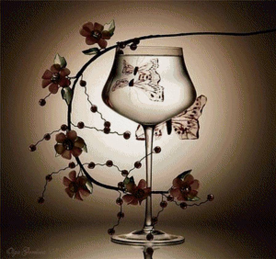 бокал - бокал, натюрморт - предпросмотр