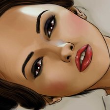 Схема вышивки «девушка-загадка»