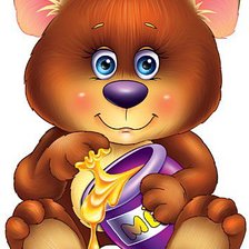 Схема вышивки «Мишка»