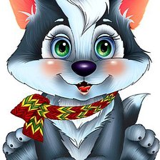 Схема вышивки «Волчонок»