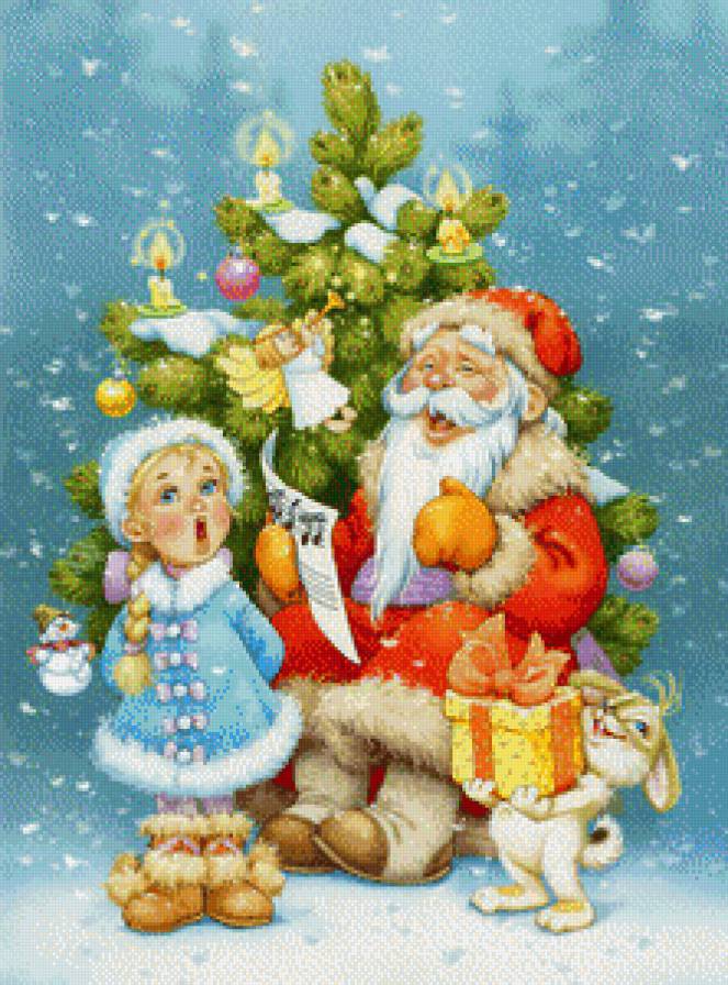 новый год - рождество, дед мороз - предпросмотр