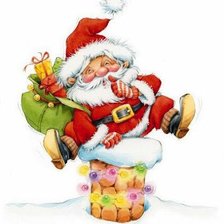 Схема вышивки «санта»