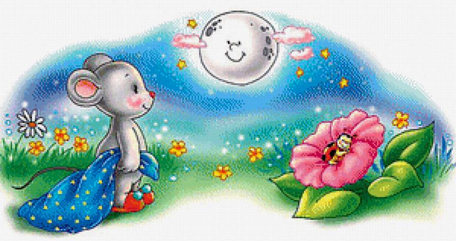 В гости к сказке - луна, сказка, мышонок, ночь - предпросмотр