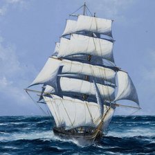 Схема вышивки «Парусник!!»