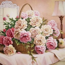 Схема вышивки «Букет роз»