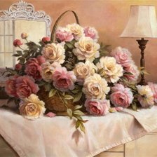 Схема вышивки «Букет роз»