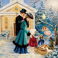 Схема вышивки «Рождество»