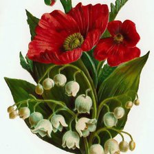 Схема вышивки «цветы»