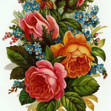 Схема вышивки «цветы»