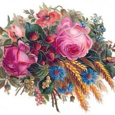 Схема вышивки «цветы»