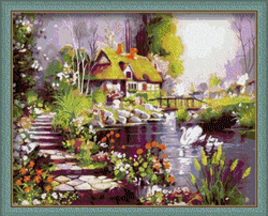 домик  у воды - предпросмотр