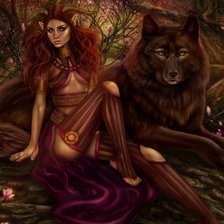 Схема вышивки «лес»