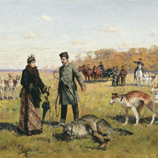 Схема вышивки «ЗАСТРУНЕННЫЙ ВОЛК»