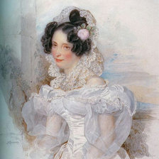 Схема вышивки «СЕРИЯ  "ПОРТРЕТЫ". ПОРТРЕТ ЕКАТЕРИНЫ ПАВЛОВНЫ БАКУНИНОЙ»