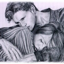 Схема вышивки «Я тебя никому не отдам...»