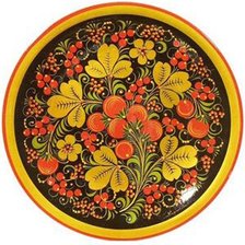 Схема вышивки «хохлома тарелка 2»