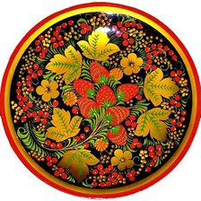 Схема вышивки «хохлома тарелка 1»