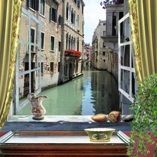 Схема вышивки «Вид из окна3»