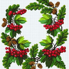 Схема вышивки «рушник калина»