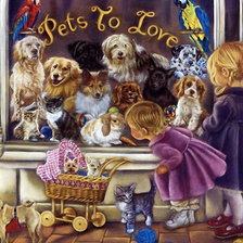 Схема вышивки «неразлучные друзья»