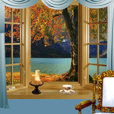 Схема вышивки «Вид из окна 5»