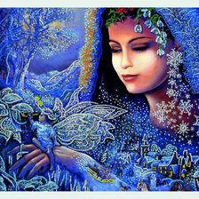 Схема вышивки «зима»