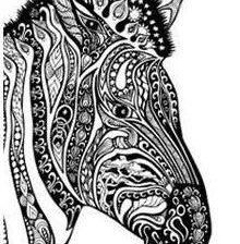 Схема вышивки «монохром зебра»