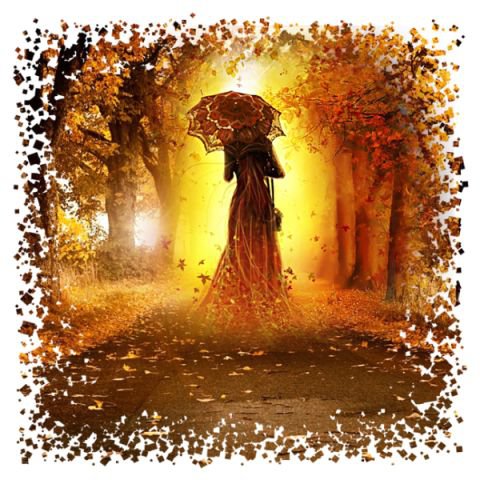 Мисс Осень - времена года. женщина, природа - оригинал