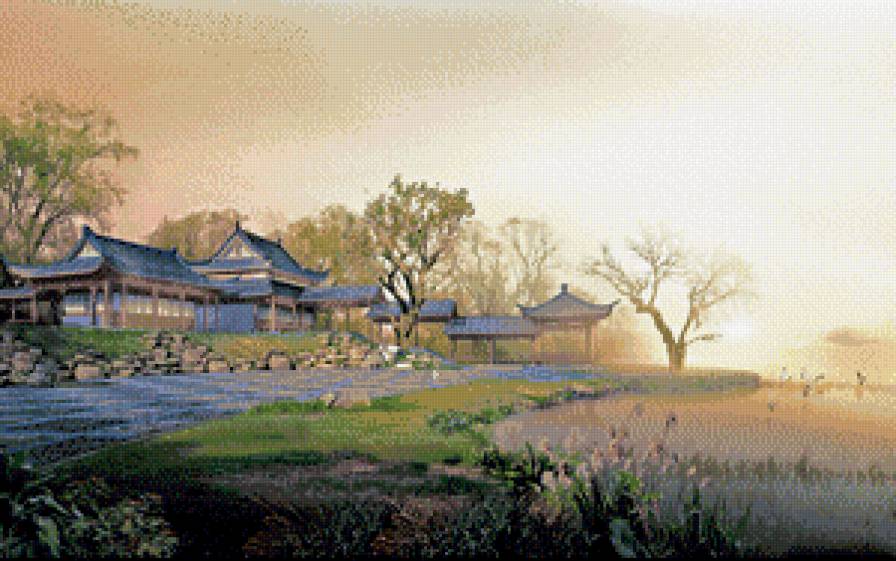 Япония - пейзаж, азия, восток - предпросмотр