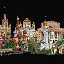 Схема вышивки «Москва»
