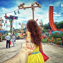 Схема вышивки ««Следуй за мной».»