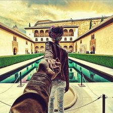 Схема вышивки ««Следуй за мной».»