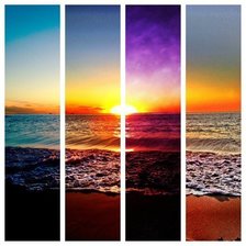 Схема вышивки «море»