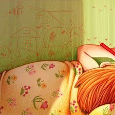 Схема вышивки «художник»