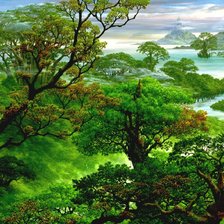 Схема вышивки «фантастический мир»