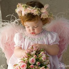 Схема вышивки «ангел»