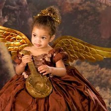 Схема вышивки «ангел»