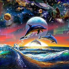 Схема вышивки «подводный мир»