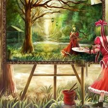 Схема вышивки «партрет»