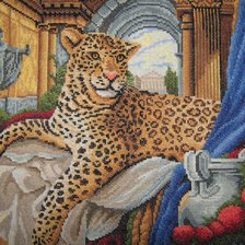 Схема вышивки «гепард»