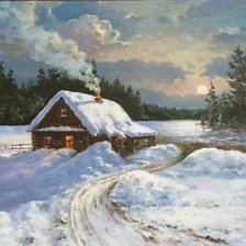 Схема вышивки «Зимняя ночь»