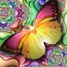 Схема вышивки «бабочка»