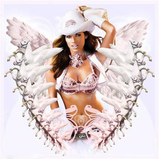 Схема вышивки «девушка»