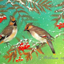 Схема вышивки «Птички»