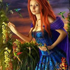 Схема вышивки «девушка»