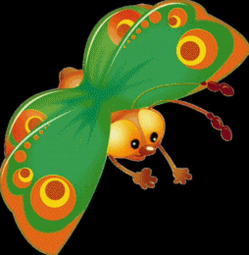 №456334 - подушка, салфетка, скатерть, бабочка - предпросмотр